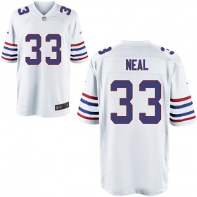 Mens Buffalo Bills Nike White Alternate Game Jersey NEAL#33