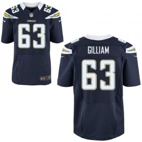 Men's Los Angeles Chargers Nike Navy Elite Jersey GILLIAM#63