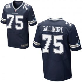 Mens Dallas Cowboys Nike Navy Blue Elite Jersey GALLIMORE#75