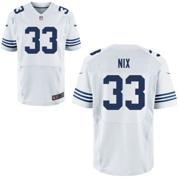 Mens Indianapolis Colts Nike White Alternate Elite Jersey NIX#33