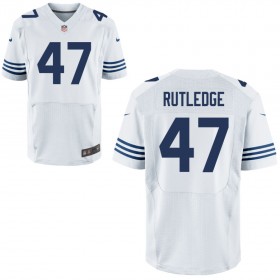 Mens Indianapolis Colts Nike White Alternate Elite Jersey RUTLEDGE#47