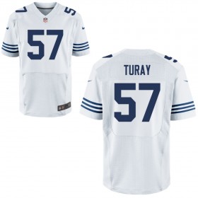 Mens Indianapolis Colts Nike White Alternate Elite Jersey TURAY#57
