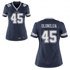 Women's Dallas Cowboys Nike Navy Jersey OLONILUA#45