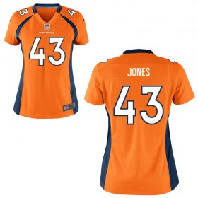 Women's Denver Broncos Nike Orange Game Jersey JONES#43