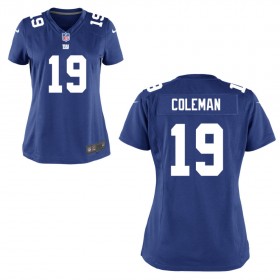 Women's New York Giants Nike Royal Blue Game Jersey COLEMAN#19