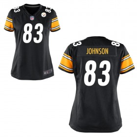 Women's Pittsburgh Steelers Nike Black Game Jersey JOHNSON#83