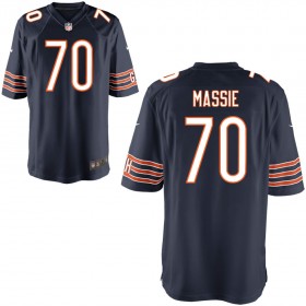 Youth Chicago Bears Nike Navy Game Jersey MASSIE#70