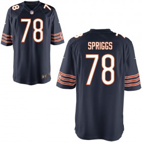 Youth Chicago Bears Nike Navy Game Jersey SPRIGGS#78