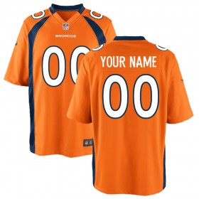 Youth Denver Broncos Nike Orange Custom Game Jersey
