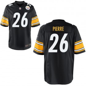 Youth Pittsburgh Steelers Nike Black Game Jersey PIERRE#26