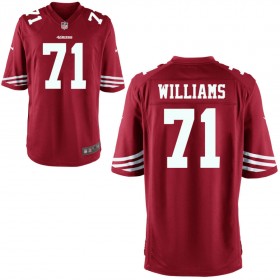 Youth San Francisco 49ers Nike Scarlet Game Jersey WILLIAMS#71