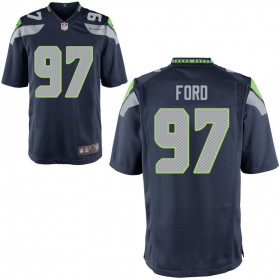 Youth Seattle Seahawks Nike College Navy Game Jersey FORD#97