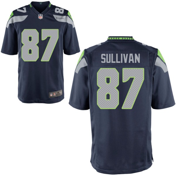Youth Seattle Seahawks Nike College Navy Game Jersey SULLIVAN#87