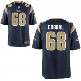Youth Los Angeles Rams Nike Navy Game Jersey CABRAL#68