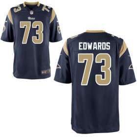 Youth Los Angeles Rams Nike Navy Game Jersey EDWARDS#73