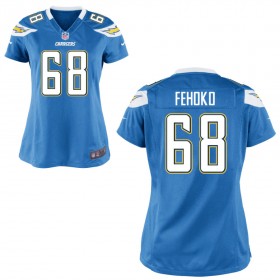 Women's Los Angeles Chargers Nike Light Blue Game Jersey FEHOKO#68