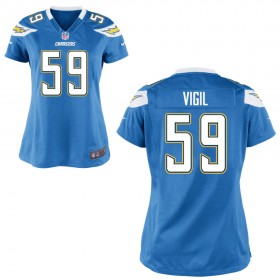 Women's Los Angeles Chargers Nike Light Blue Game Jersey VIGIL#59