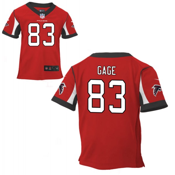 Preschool Atlanta Falcons Nike Red Team Color Game Jersey GAGE#83