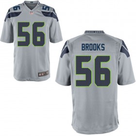 Seattle Seahawks Nike Alternate Game Jersey - Gray BROOKS#56