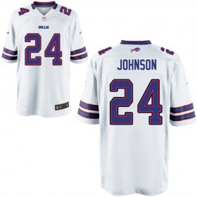 Nike Men's Buffalo Bills Game White Jersey JOHNSON#24