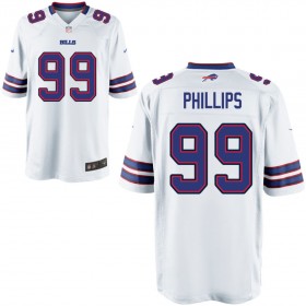 Nike Men's Buffalo Bills Game White Jersey PHILLIPS#99