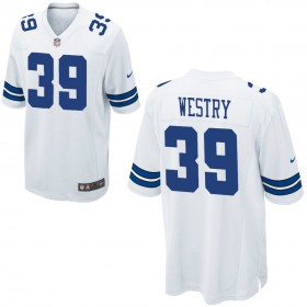 Nike Men's Dallas Cowboys Game White Jersey WESTRY#39