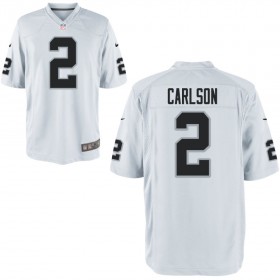 Nike Men's Las Vegas Raiders Game White Jersey CARLSON#2