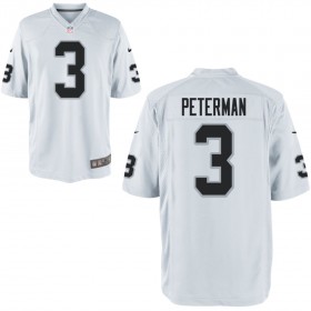 Nike Men's Las Vegas Raiders Game White Jersey PETERMAN#3
