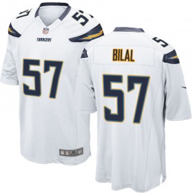Nike Men's Los Angeles Chargers Game White Jersey BILAL#57