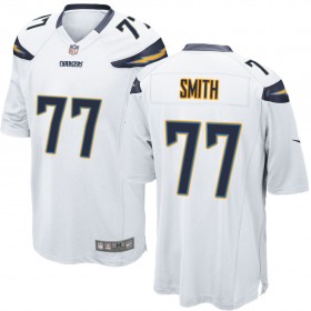 Nike Men's Los Angeles Chargers Game White Jersey SMITH#77