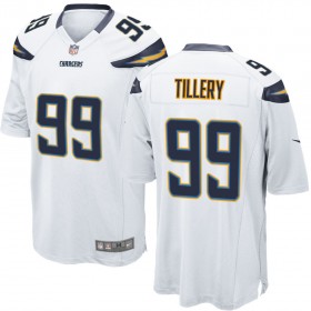 Nike Men's Los Angeles Chargers Game White Jersey TILLERY#99