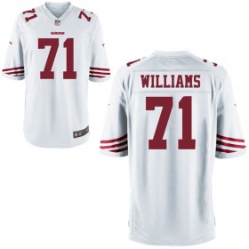 Nike Men's San Francisco 49ers Game White Jersey WILLIAMS#71