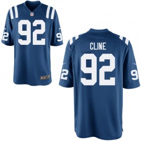 Men's Indianapolis Colts Nike Royal Game Jersey CLINE#92