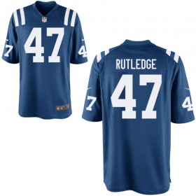 Men's Indianapolis Colts Nike Royal Game Jersey RUTLEDGE#47