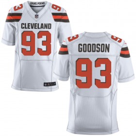 Men's Cleveland Browns Nike White Elite Jersey GOODSON#93