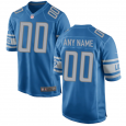Men's Detroit Lions Nike Blue Custom Game Jersey